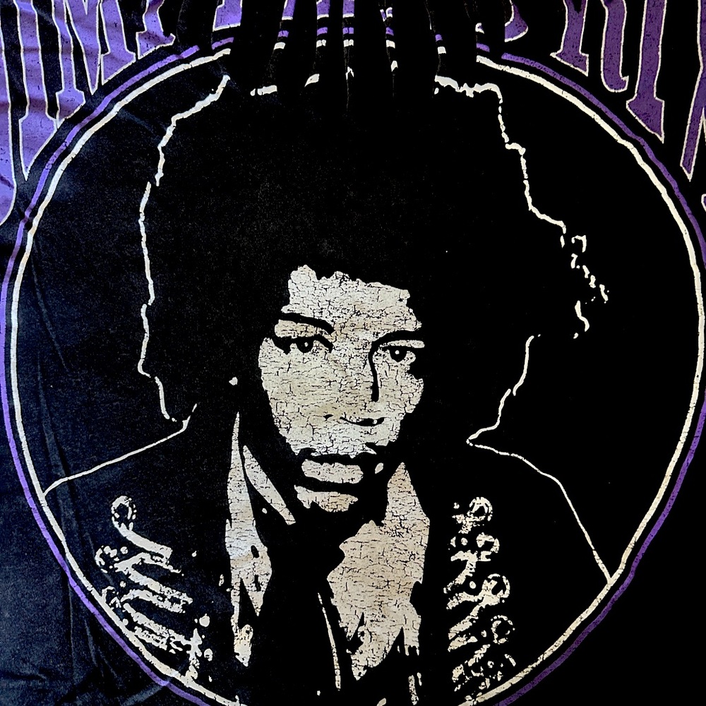 Jimi Hendrix Graphic Tee by Rockin Artwork – Vintage-Inspired Band Shirt